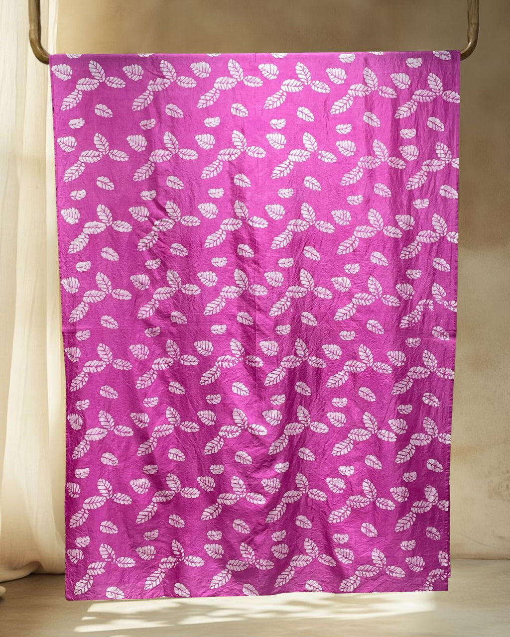 PINK SILK BATIK FABRIC