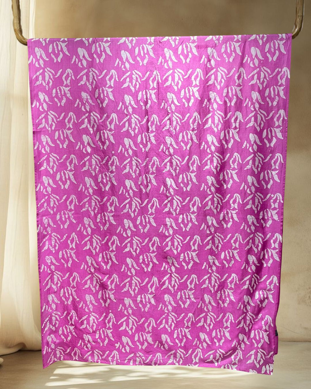 PINK BATIK SILK FABRIC