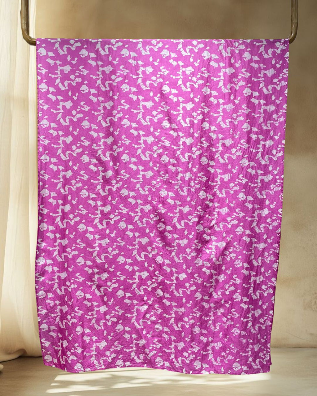 PINK SILK BATIK FABRIC