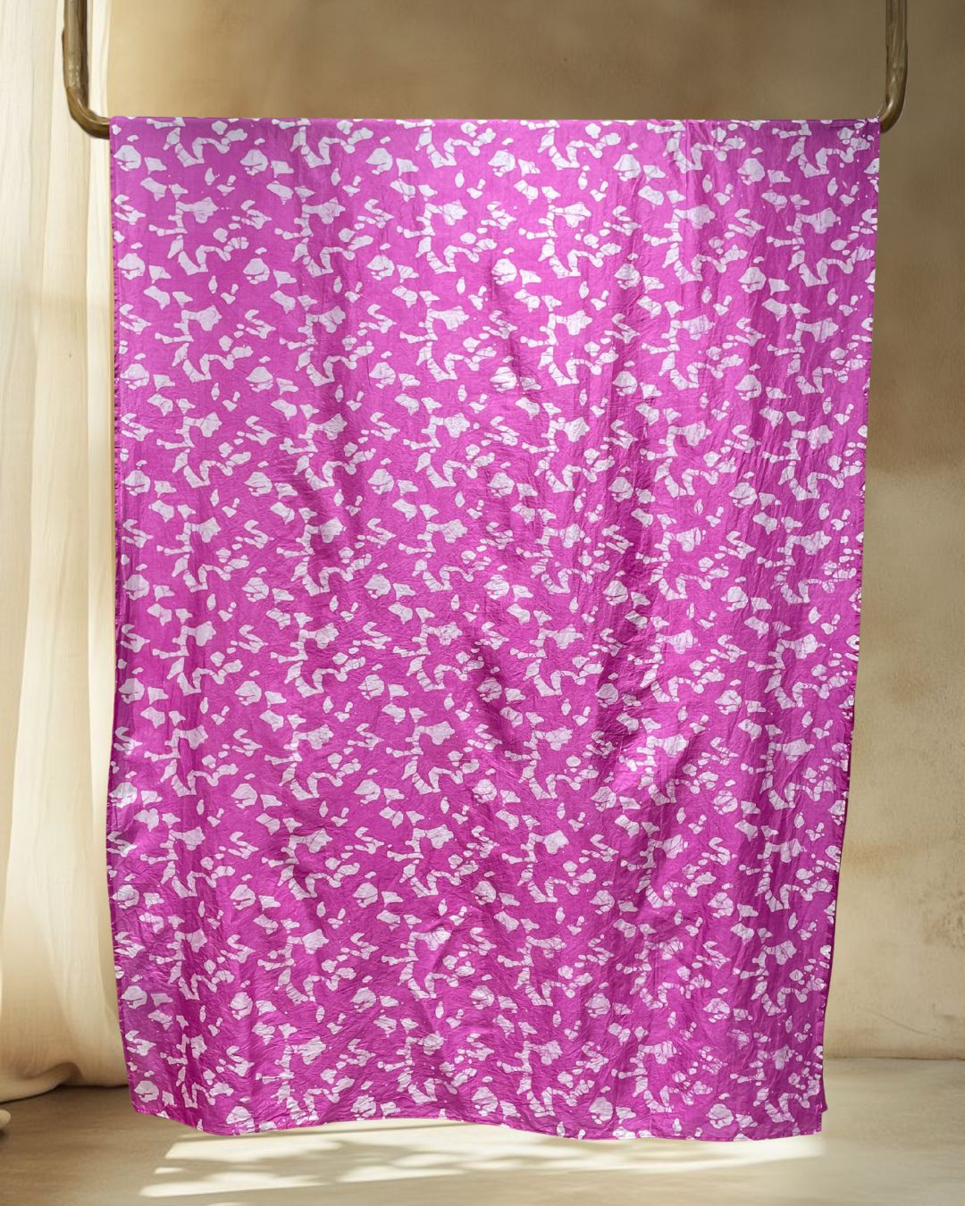 PINK SILK BATIK FABRIC
