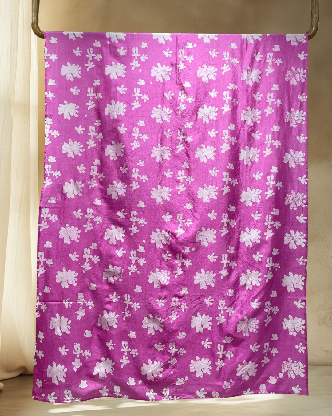 PINK SILK BATIK FABRIC