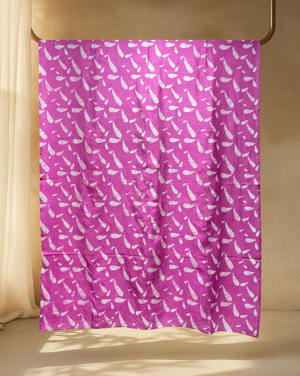 PINK SILK BATIK FABRIC