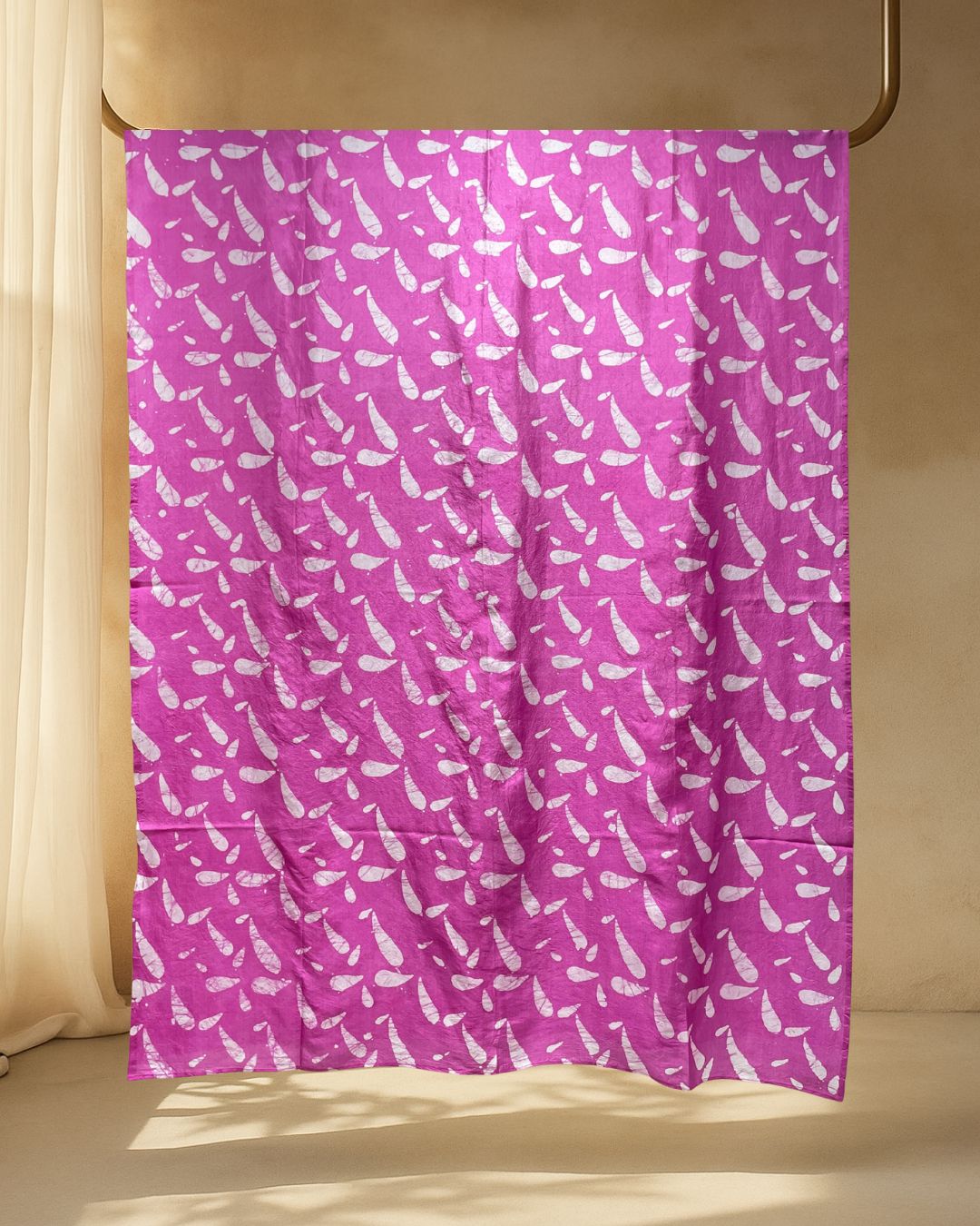 PINK SILK BATIK FABRIC