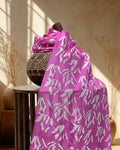 PINK BATIK SILK FABRIC