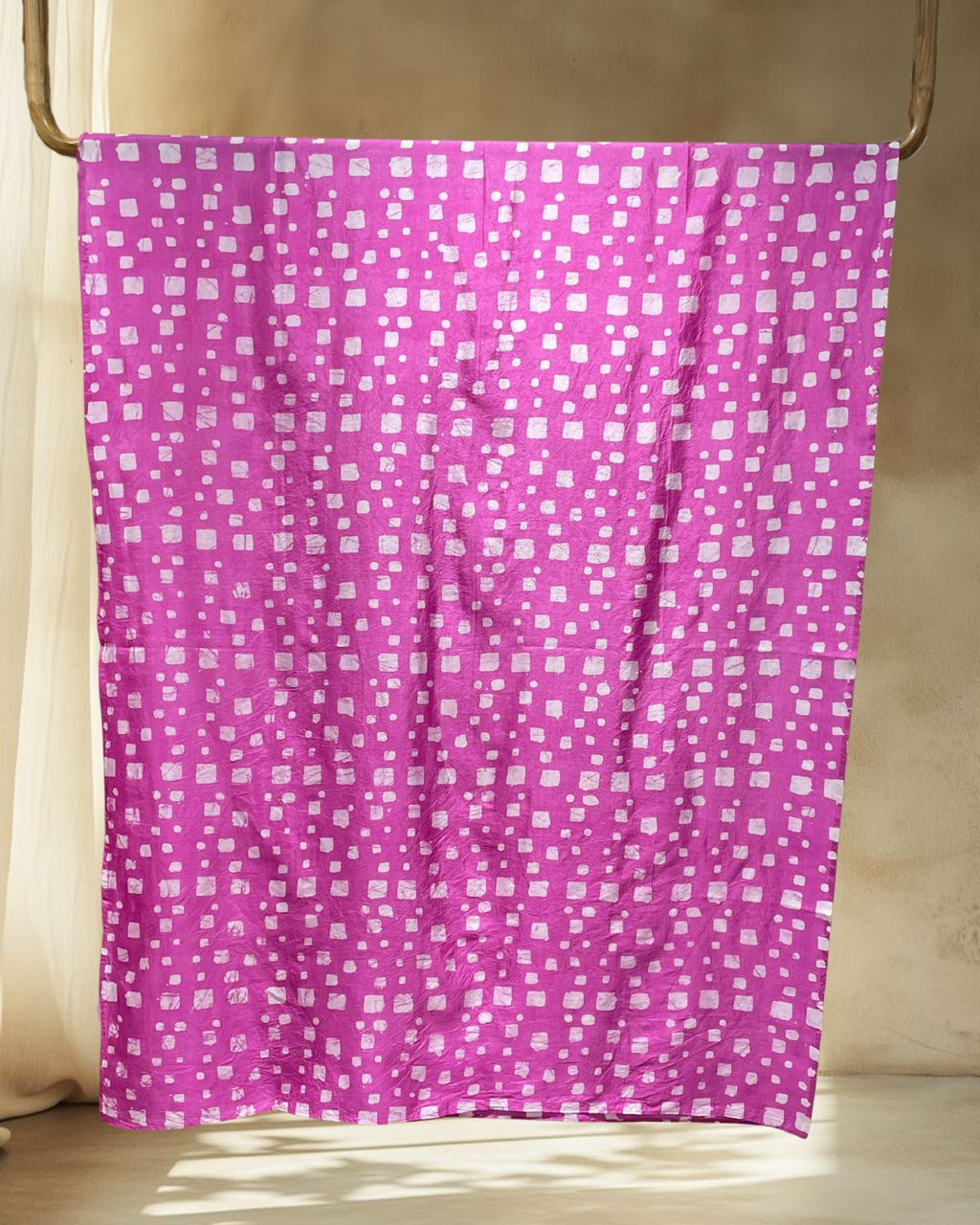 PINK SILK BATIK FABRIC