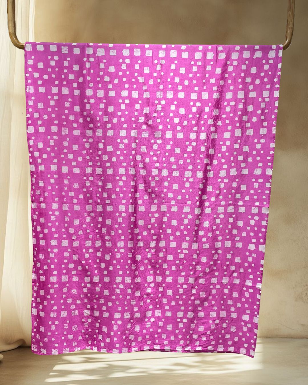 PINK SILK BATIK FABRIC