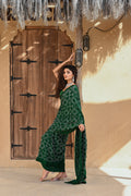 GREEN NEW DIAMOND SILK BANDHANI SAREE