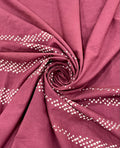 MAUVE G14 COTTON BANDHANI FABRIC