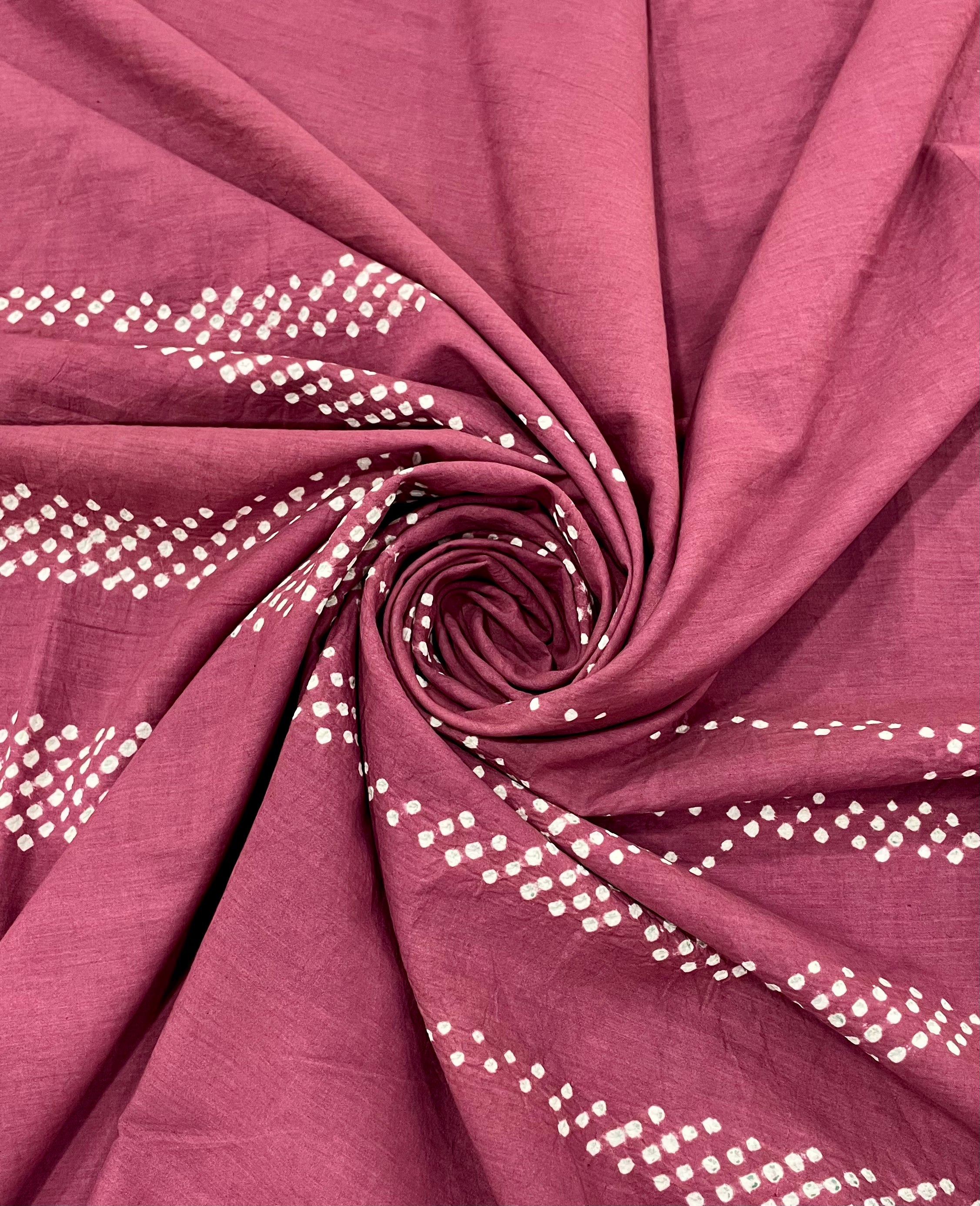 MAUVE G14 COTTON BANDHANI FABRIC