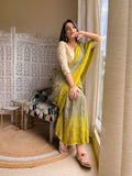 GREEN-GREY JAPANESE BANDHANI SILK SAREE