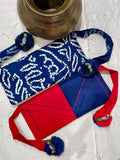 SILK WAIST BAG COMBO WITH HANDMADE TASSELS