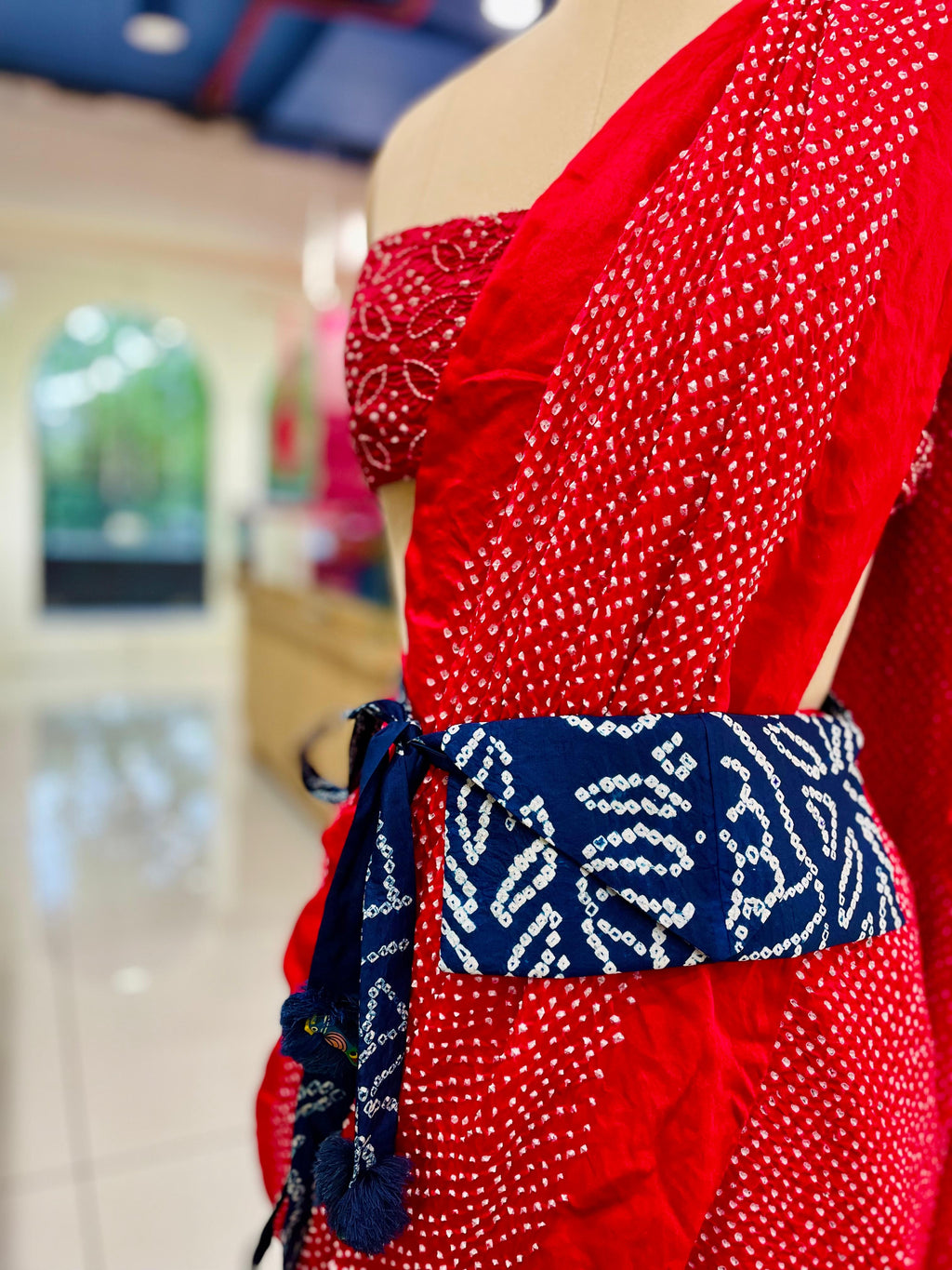 SILK WAIST BAG COMBO WITH HANDMADE TASSELS