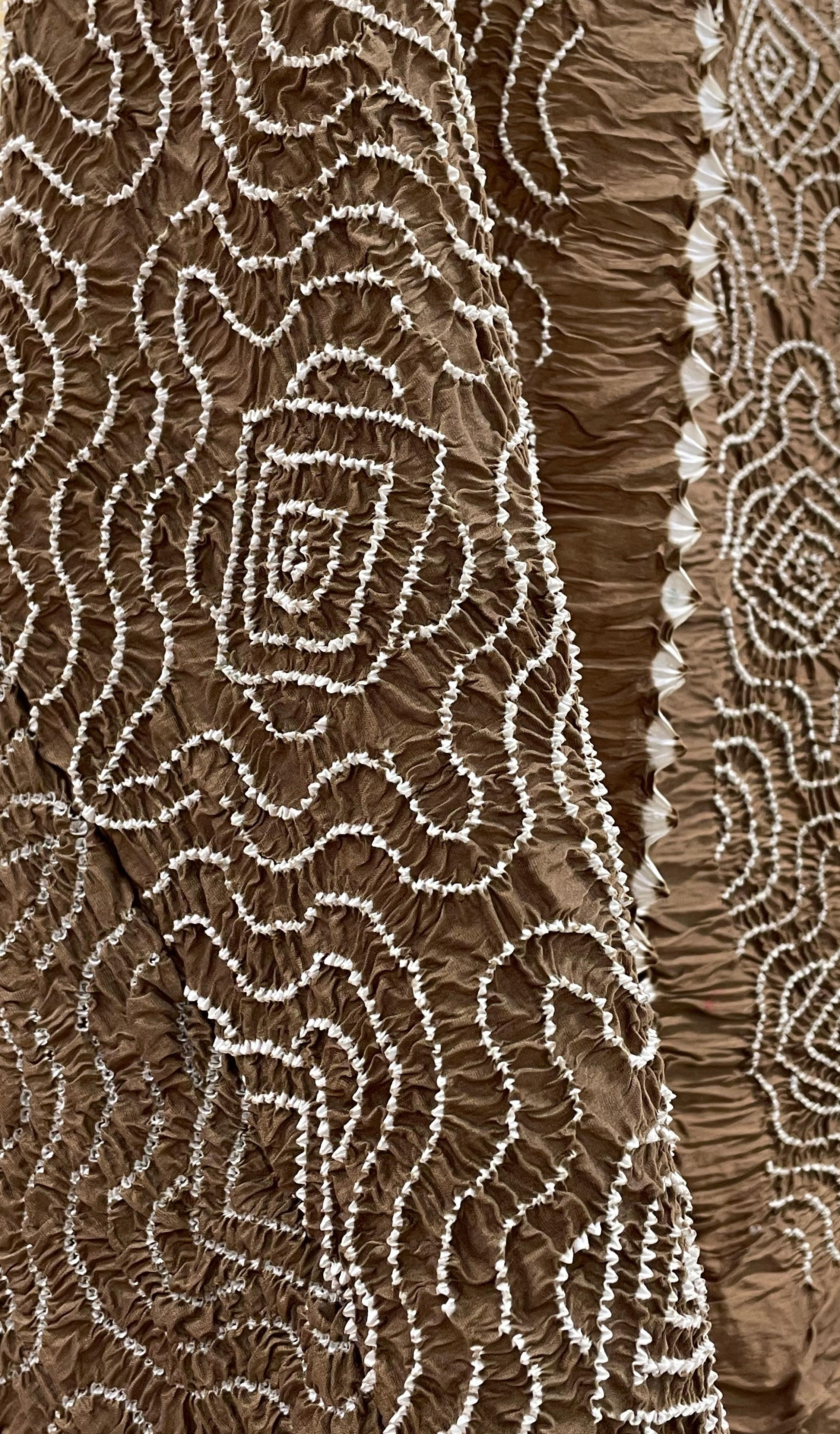 BROWN CHANDERI COTTON DUPATTA