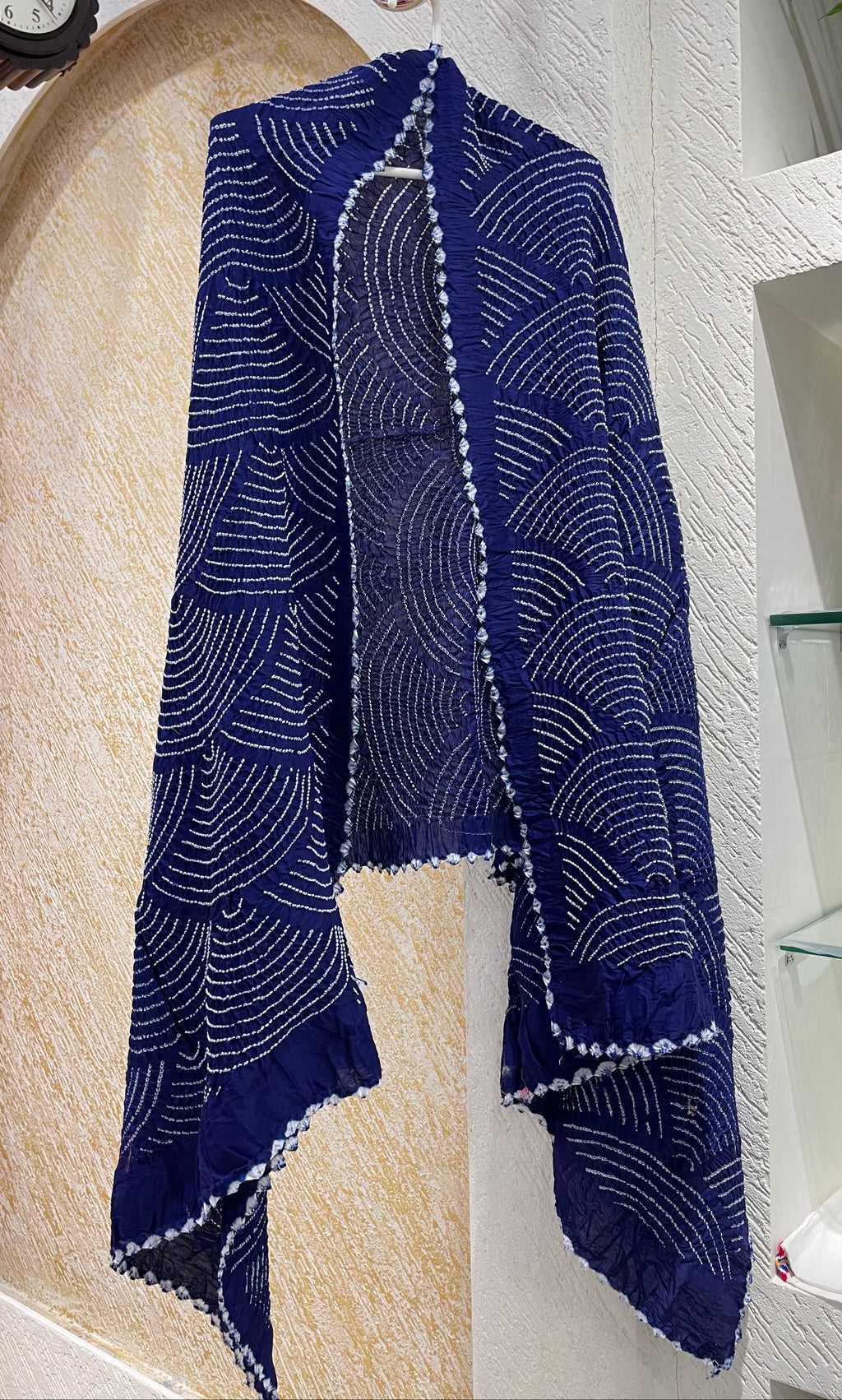 INDIGO BLUE CHANDERI COTTON DUPATTA