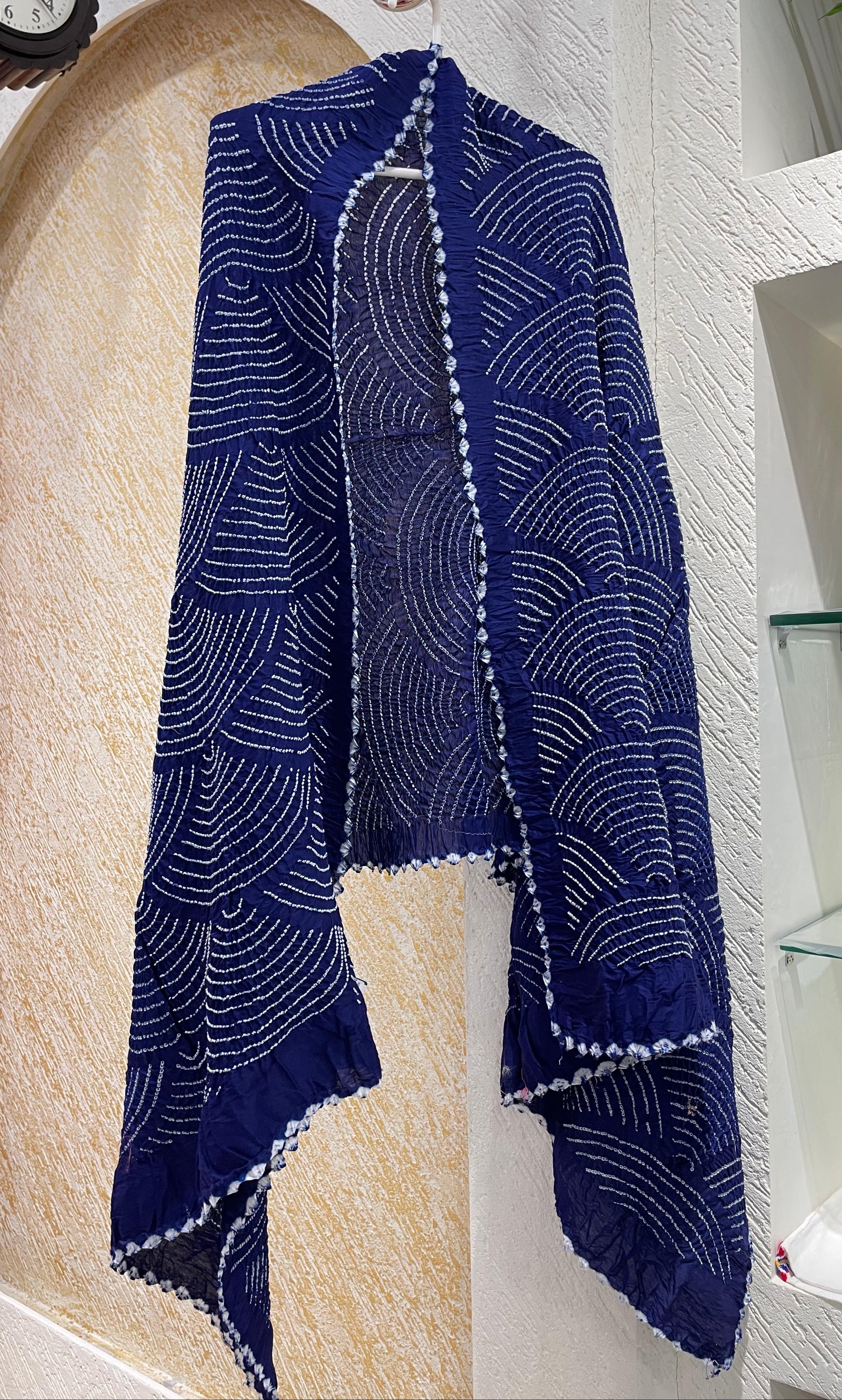 INDIGO BLUE CHANDERI COTTON DUPATTA