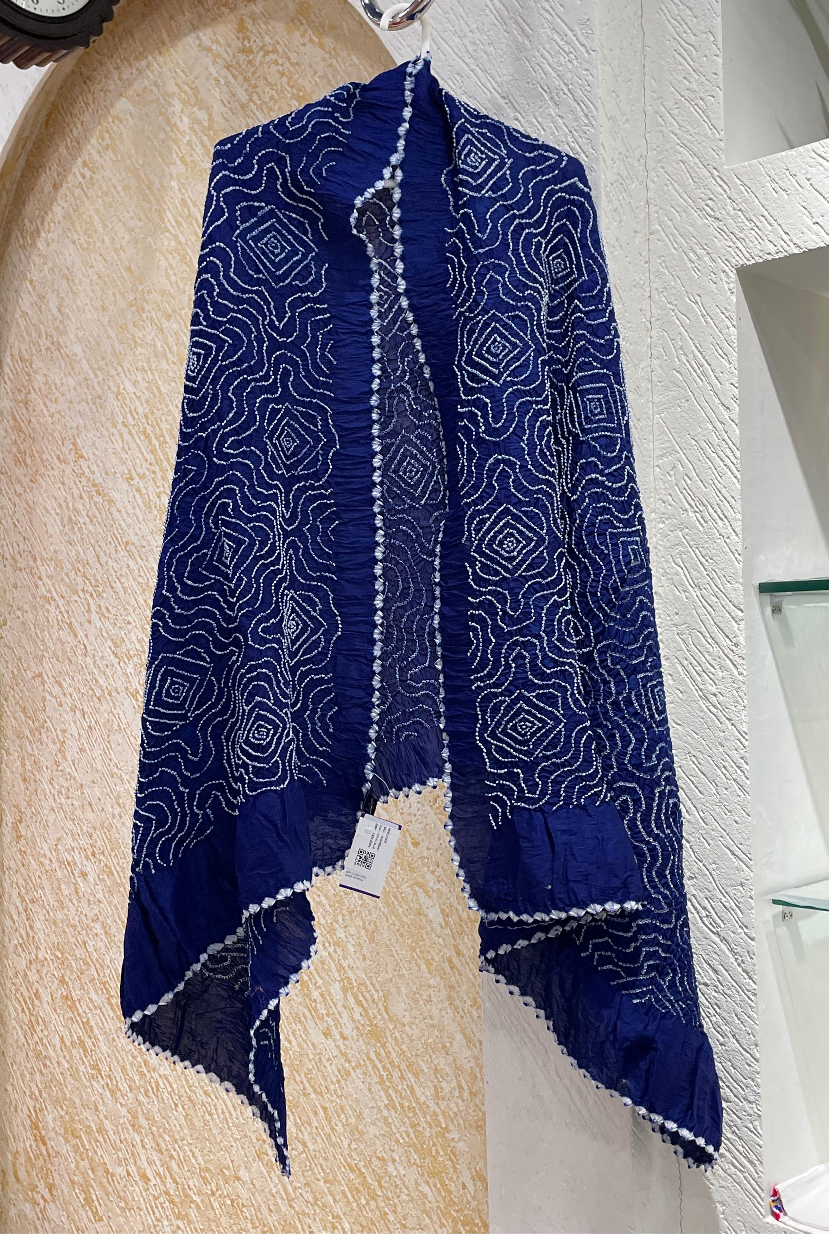 INDIGO BLUE CHANDERI COTTON DUPATTA