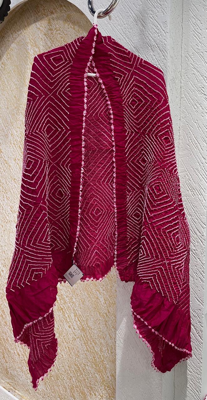 MAGENTA PINK CHANDERI COTTON DUPATTA