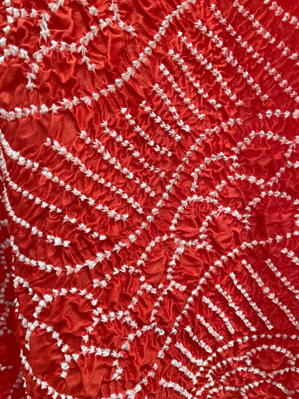 ORANGE CHANDERI COTTON DUPATTA