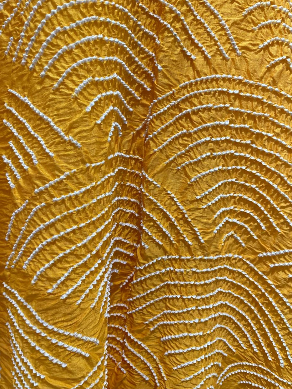 YELLOW CHANDERI COTTON DUPATTA