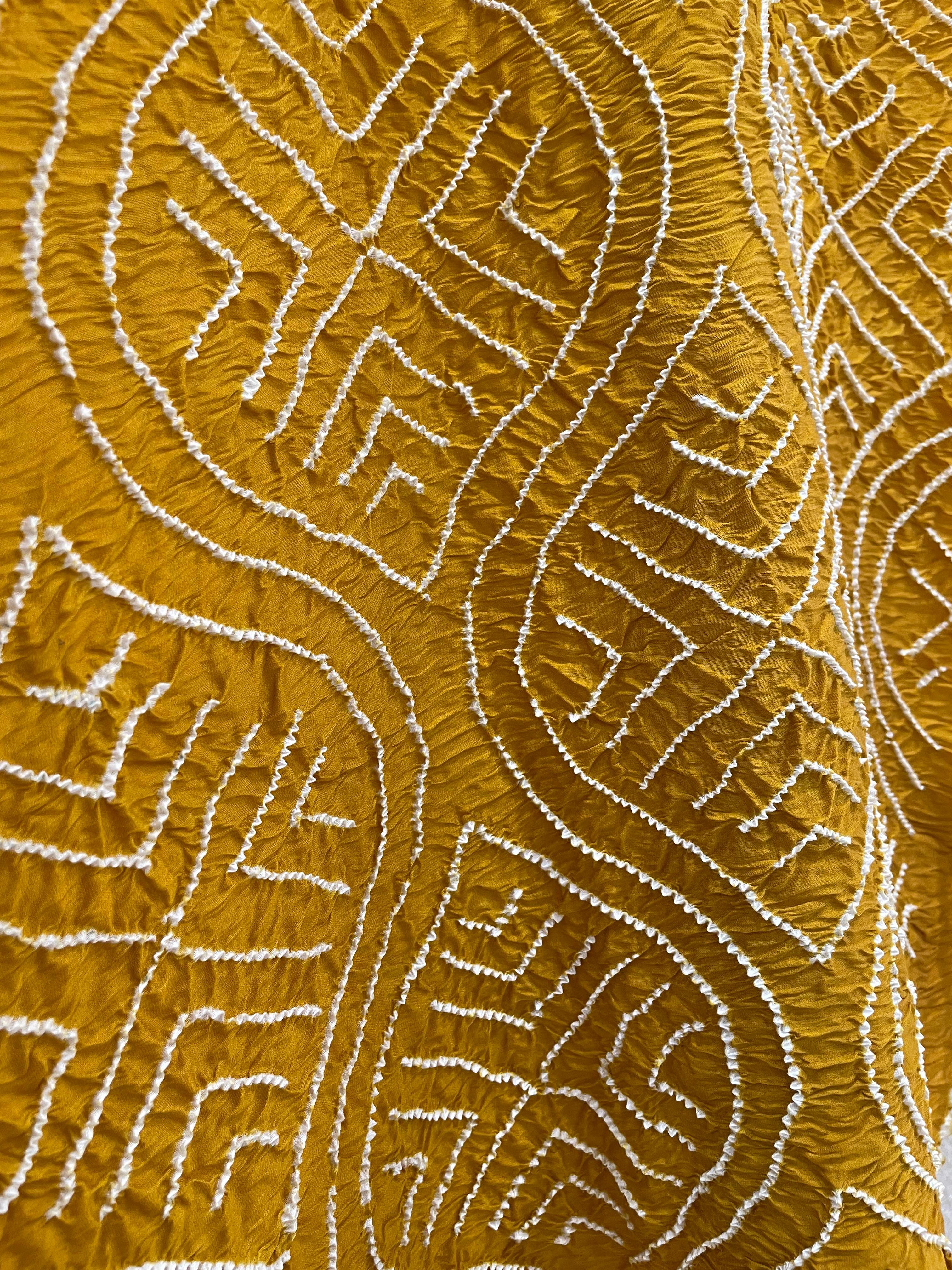 MUSTARD CHANDERI COTTON DUPATTA