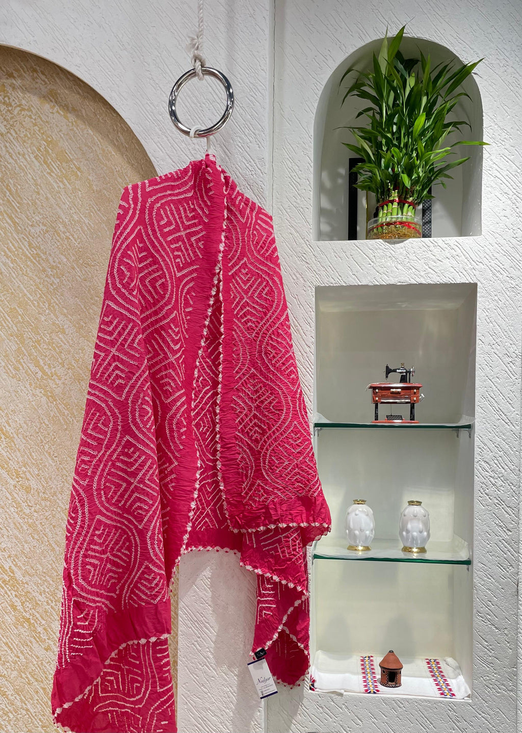 PINK CHANDERI COTTON DUPATTA