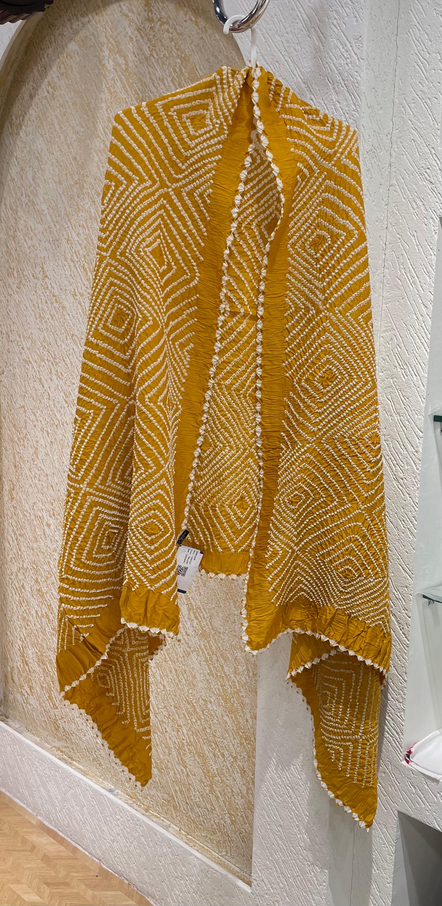 MUSTARD CHANDERI COTTON DUPATTA