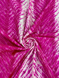 PINK SHIBORI SILK FABRIC