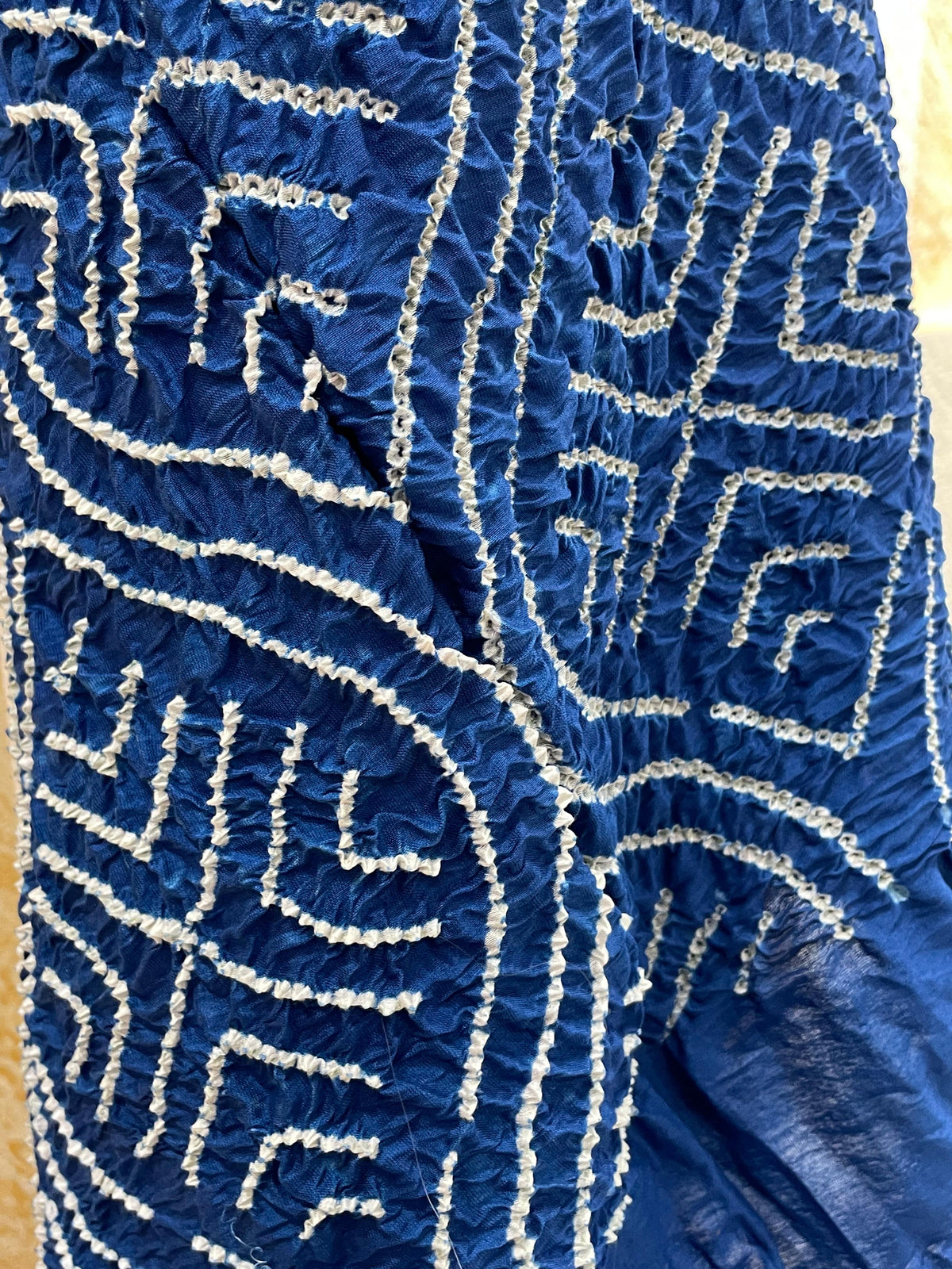 NAVY BLUE CHANDERI COTTON DUPATTA